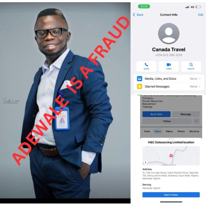 Fraudulent Travel Agent You Should Avoid In 2024- Adewale Babatunde Najeem