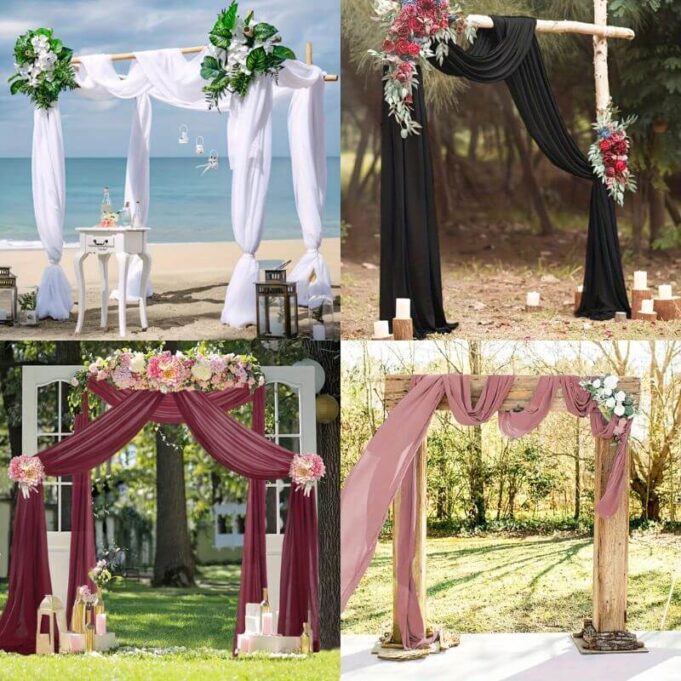 How To Decorate Your Wedding Arch With Fabric How To Decorate Your Wedding Arch With Fabric