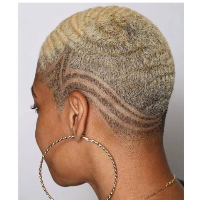 Blonde low cut Hairstyles for Black girls Blonde low cut Hairstyles for Black girls